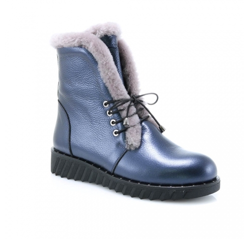 Mėlynos spalvos moteriški žieminiai batai